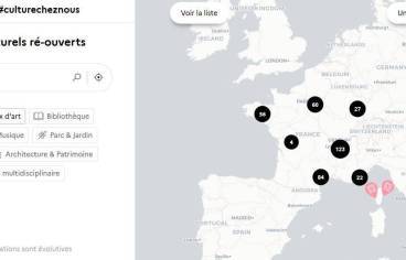 Carte des lieux culturels ré-ouverts
