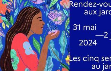 La photographie de couverture est l’affiche officielle des rendez-vous aux jardins.
