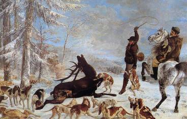 L'hallali au cerf de Courbet