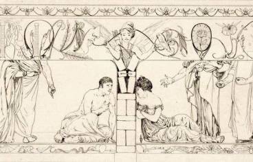 KLINGER Max, Pyramus und Thisbe, IIb, Eau-forte sur papier, 1879, Strasbourg ; musée d'art moderne et contemporain © Mathieu Bertola