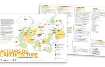 Carte des acteurs de l’architecture en Auvergne-Rhône-Alpes