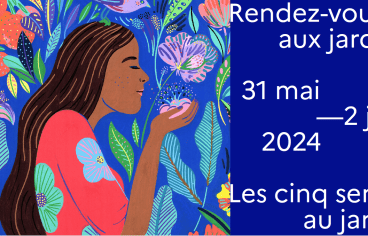 La photographie de couverture est l’affiche officielle des rendez-vous aux jardins.