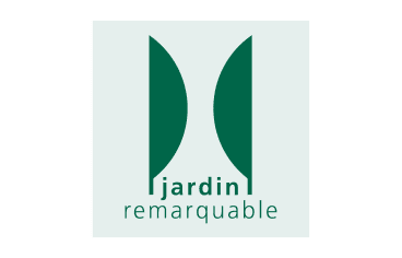 Plaque Jardin remarquable sur fond blanc
