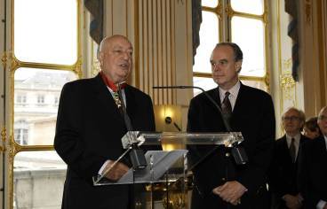 Hervé Bourges et Frédéric Mitterrand