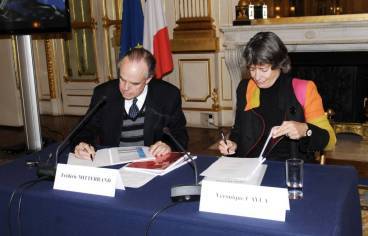 Frédéric Mitterrand et Véronique Cayla