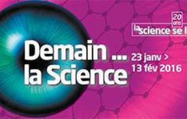 Visuel officiel de La science se livre 2016