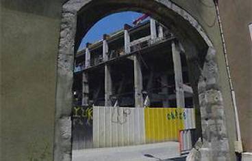 Chantier "La porte du patrimoine", Chambéry, 2010.