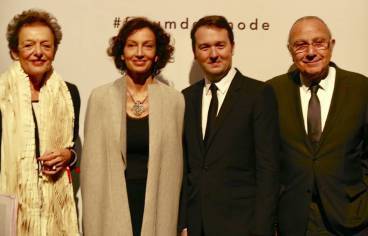 Lyne Cohen-Solal, Audrey Azoulay, Pierre-François le Louët, Pierre Aidenbaum à l'ouverture du 1er Forum de la Mode