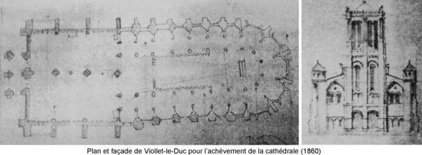 Cathédrale Saint-Étienne de Toulouse, projet Viollet le Duc