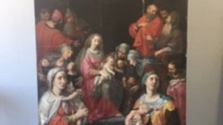 Panneau peint « Les Trois Marie » - Eglise Saint-Jean-Baptiste de Bar-sur-Seine (Aube)
