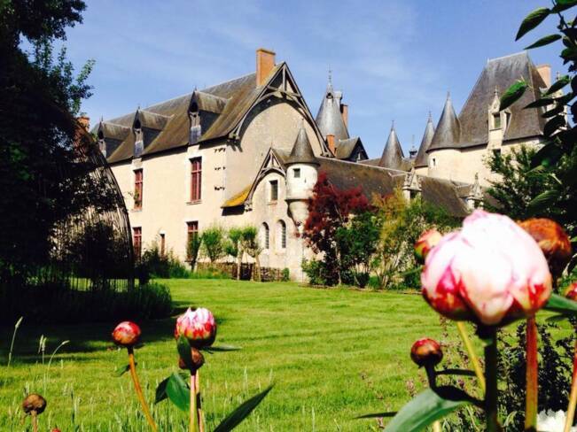 (41) Le Controis-en-Sologne : jardin du château de Fougères sur Bièvre