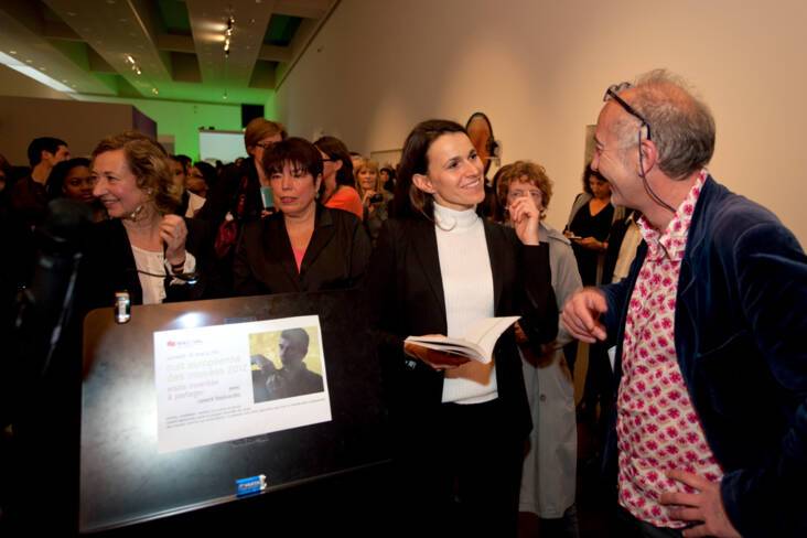 Aurélie Filippetti a donné le coup d'envoi de la 8e Nuit européenne des musées depuis le musée d'art contemporain du Val-de-Marne