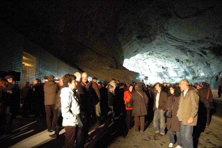 Inauguration de la grotte du Mas-d'Azil