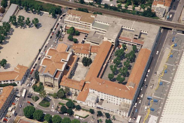 Eglise Notre-Dame-Auxiliaitrice - Nice, vue aérienne