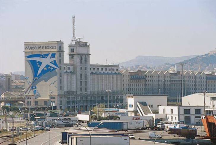 Silo d'Arenc - Marseille, vue d'enemble, silo et docks