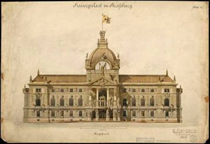 Palais du Rhin gravure