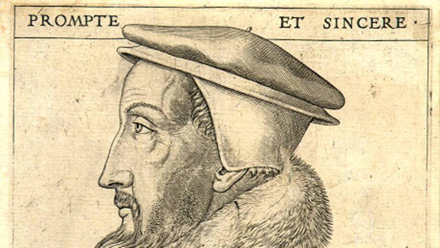 R. Boyvin, Portrait de Calvin âgé de 53 ans (XVIème siècle)