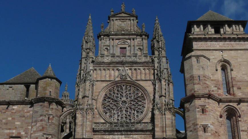 Cathédrale de Rodez, façade occidentale, détail