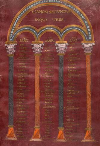 Evangiles de Saint-Riquier_BM Abbeville_ ms. 4, f. 11_tableaux de concordance.jpg