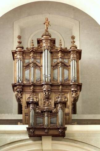 Buffet de l’orgue de la cathédrale de Montauban, Tarn-et-Garonne (buffet classé en 1906 au titre des immeubles, instrument classé en 1991 au titre des objets)
