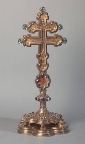 Reliquaire de la Vraie Croix du Cardinal de Bonald 1840  - Trésor de la cathédrale Saint-Jean à Lyon