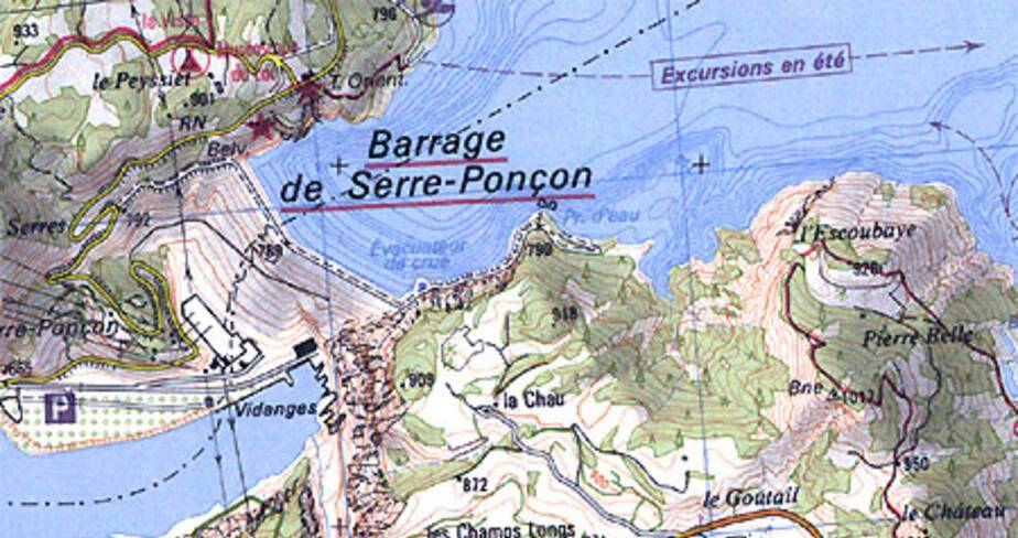 Ouvrages de Serre-Ponçon - La Bréole, Rousset, Savines-le-Lac