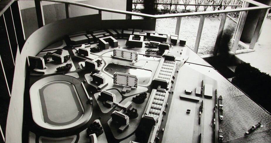 Maquette présentant le projet global de de Mailly et Mikélian pour la reconstruction de Toulon