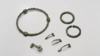 Torque, bracelets et fibules, Villeseneux (Marne), IIIe siècle avant notre ère. Musée du Vin de Champagne et d’Archéologie régionale de la Ville d'Epernay