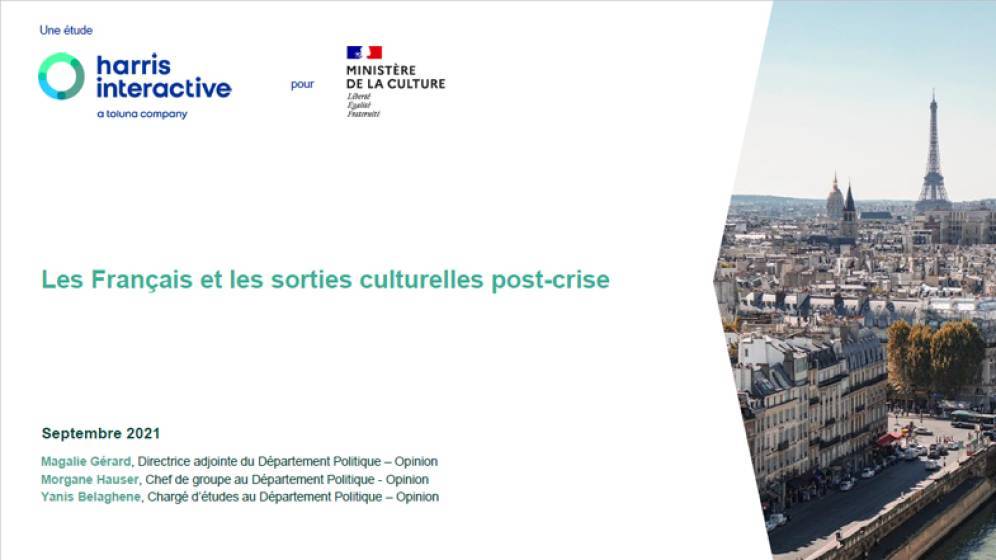 Les Français et les sorties culturelles post-crise