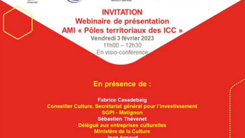 webinaire poles territoriaux des industries culturelles et créatives