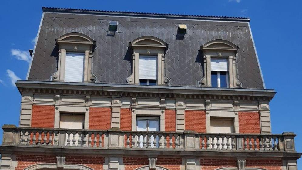 Ancienne brasserie Gruber à Strasbourg : porche d’entrée de l’ancien siège de la brasserie