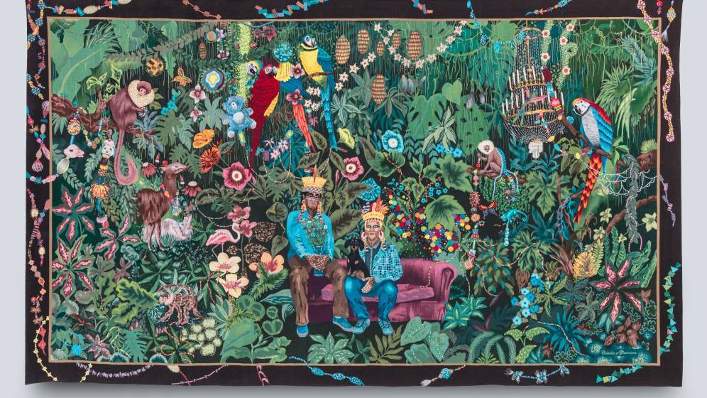 ,2017,  tapisserie basse lisse, laine et soie, Atelier A2, 3x5m, Cité internationale de la tapisserie, Aubusson. Photo _ ©Studio Nicola.jpg