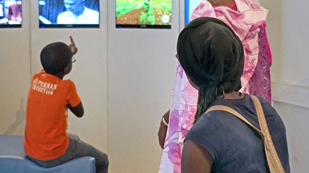 Mayotte, musée de Mayotte, Salle du patrimoine immatériel / Jean-Pierre Dalbéra