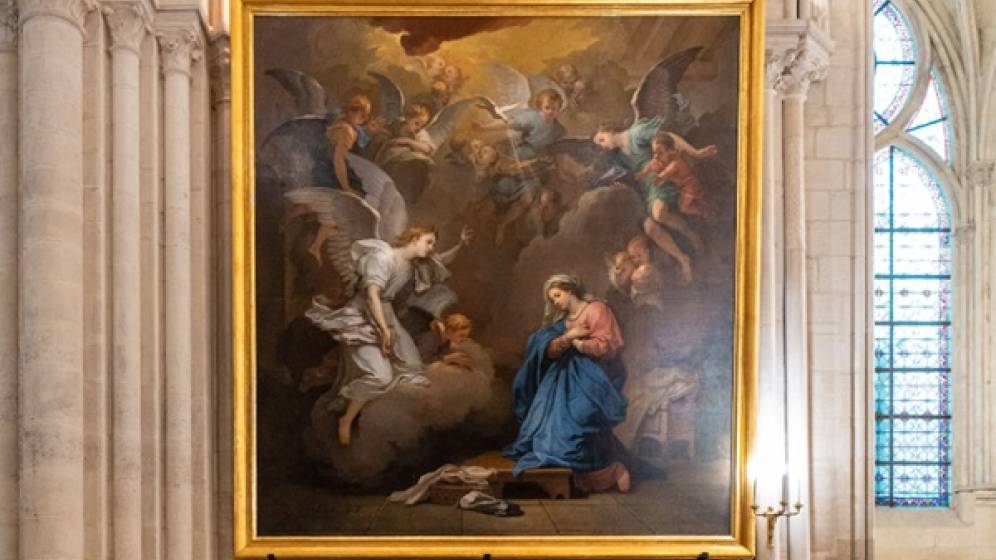 tableau religieux couleur femme anges