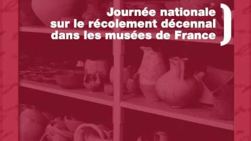 Affiche de la Journée nationale sur le récolement décennal dans les musées de France, Paris, 12 décembre 2013