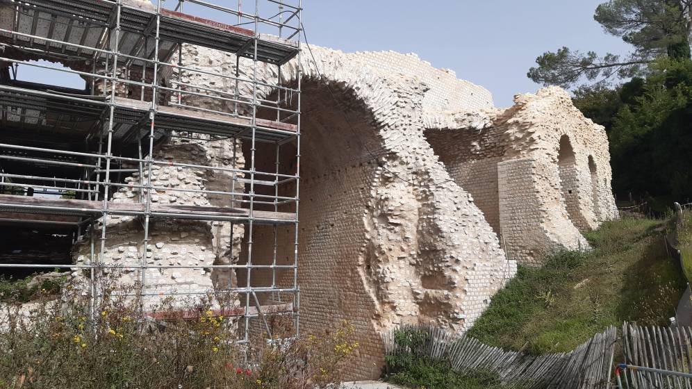 Porte des Vivants amphithéâtre Saintes restauration coté est © DRAC Nouvelle-Aquitaine.jpg