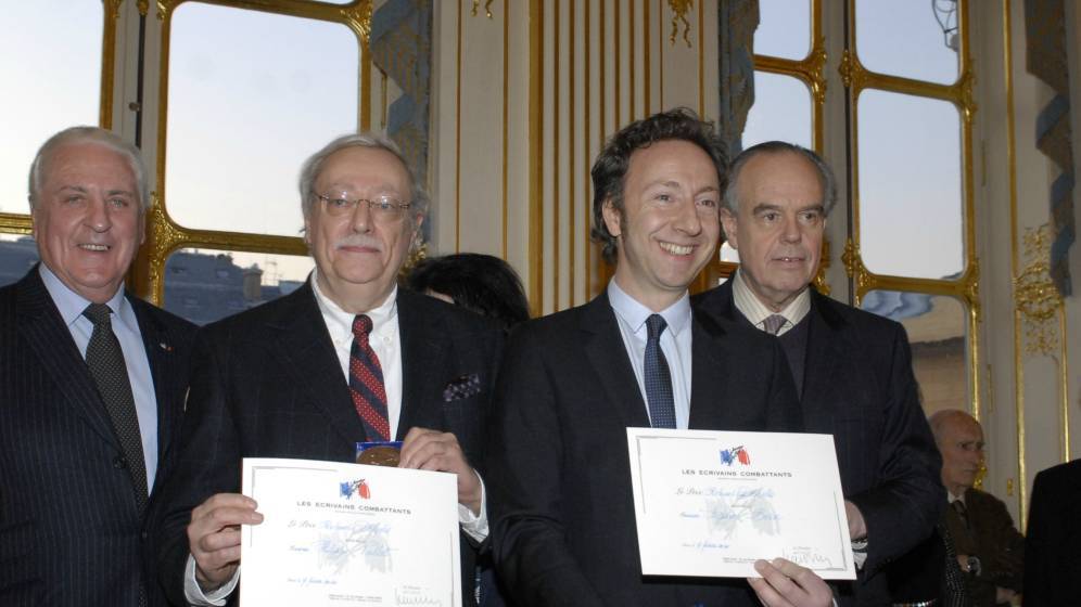 Frédéric Mitterrand en compagnie de Jean Orizet, Philippe Vallet et Stéphane Bern