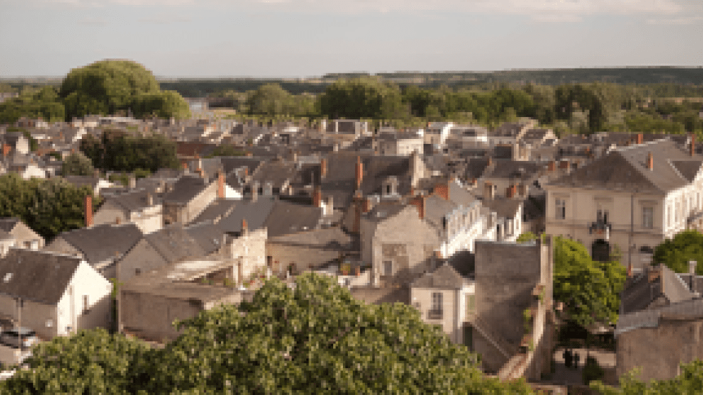 Vue de Chinon, site patrimonial remarquable