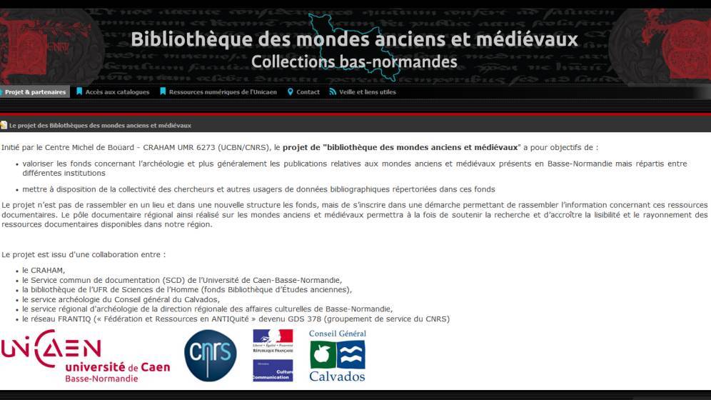 Logo de la bibliothèque des mondes anciens et médiévaux