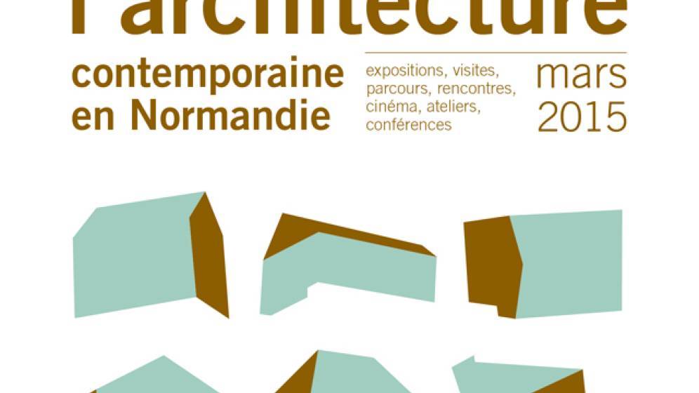 Affiche du Mois de l'architecture contemporaine en Normandie