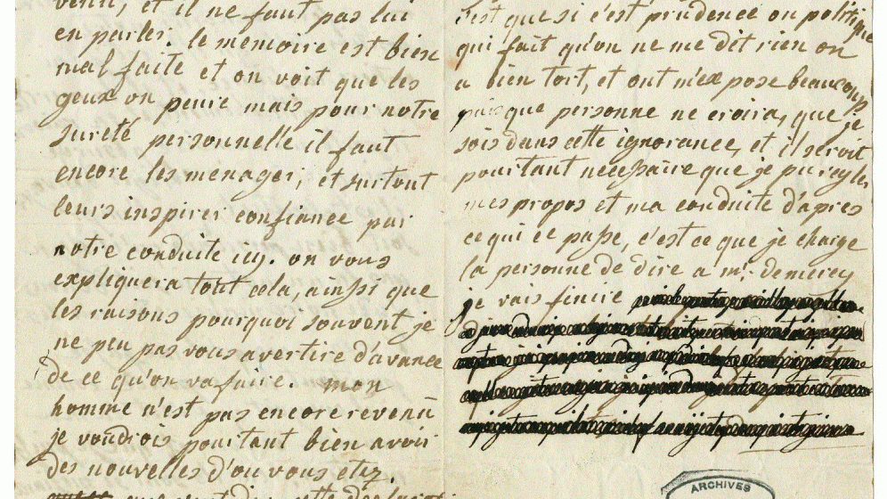 Lettre de Marie-Antoinette