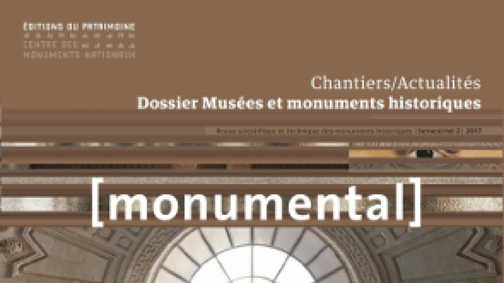 Extrait de la couverture du Monumental du 2e semestre 2017 / Musées et monuments historiques