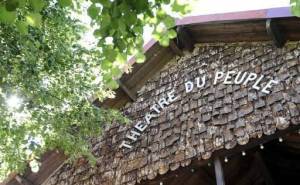 Façade du théâtre du Peuple à Bussang dans les Vosges