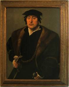 Visuel du tableau "Portrait d'homme", attribué à l'école de Joos van Cleve