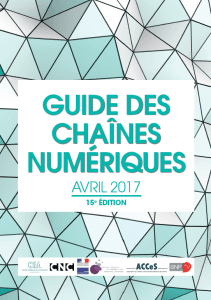 Couverture du guide des chaînes numériques 2017