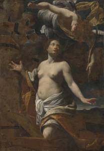 Simon Vouet, Le martyre de sainte Catherine, image numérique en lumière réfléchie, couleurs, avant restauration