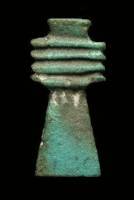Amulette : pilier djed, basse époque, Nantes, musée Dobrée, © H Neveu-Derotrie
