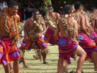 29 juillet 2016 - Danses traditionnelles, prestation du groupe des jeunes futuniens de l'internat de Lano