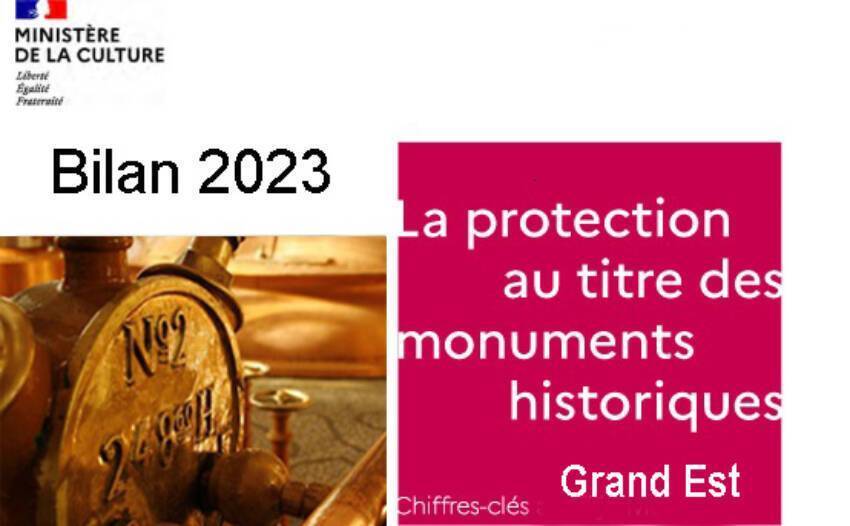 Bilan 2023 de la protection au titre monuments historiques (immeubles) dans le Grand Est