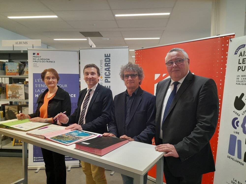 Livre et lecture&nbsp;: trois contrats signés dans l’Aisne